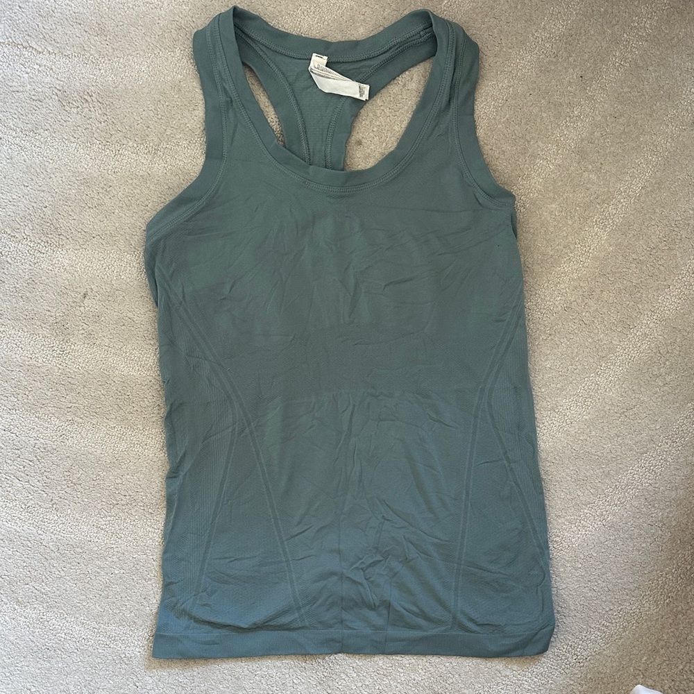 Athleta Teal Racerback Tank Top